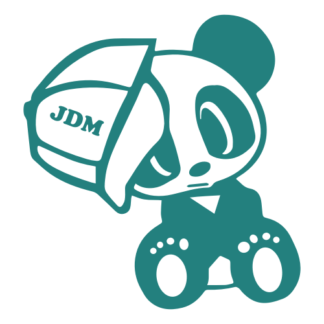 JDM Hat Panda Decal (Turquoise)